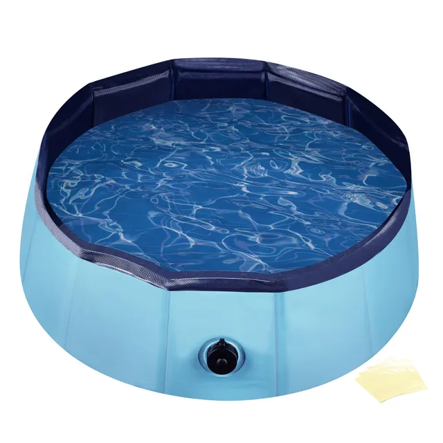 Fudajo Piscina per Cani 80x30 cm Pieghevole PVC Antiscivolo