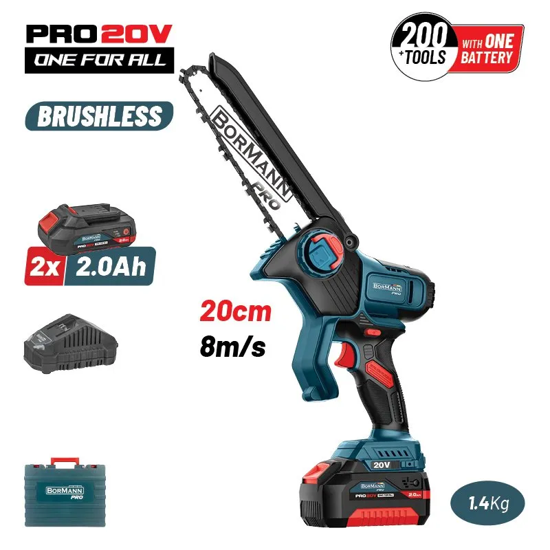 Bormann Pro BBP5441X22C mini motosega a batteria 20V 20cm