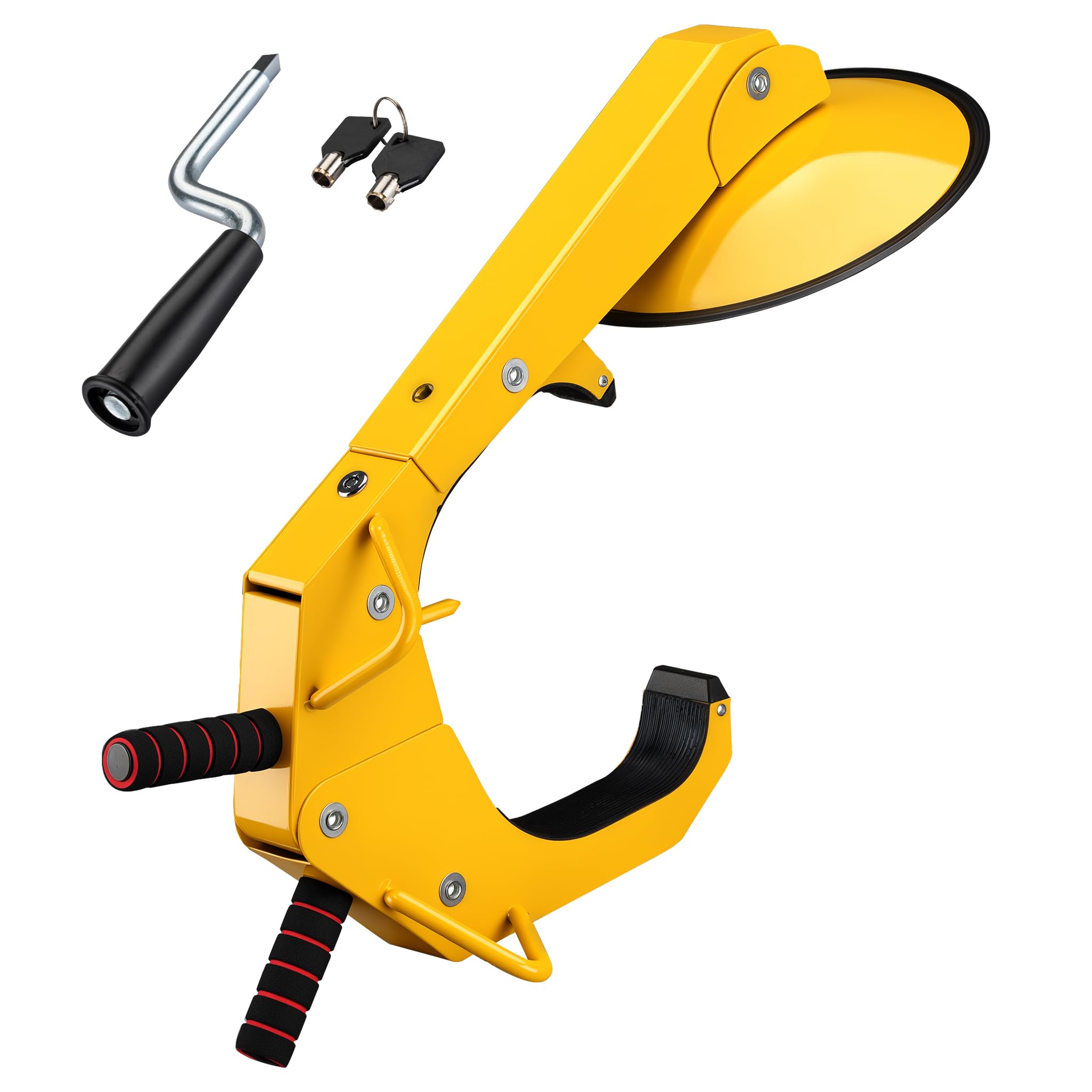 Wiltec ganascia blocca ruota 13-15" gialla 330-381 mm