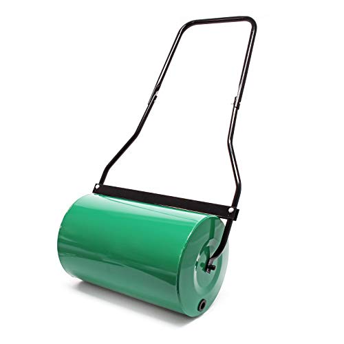 Wiltec Rullo giardino 50cm 40L metallo con raschietto