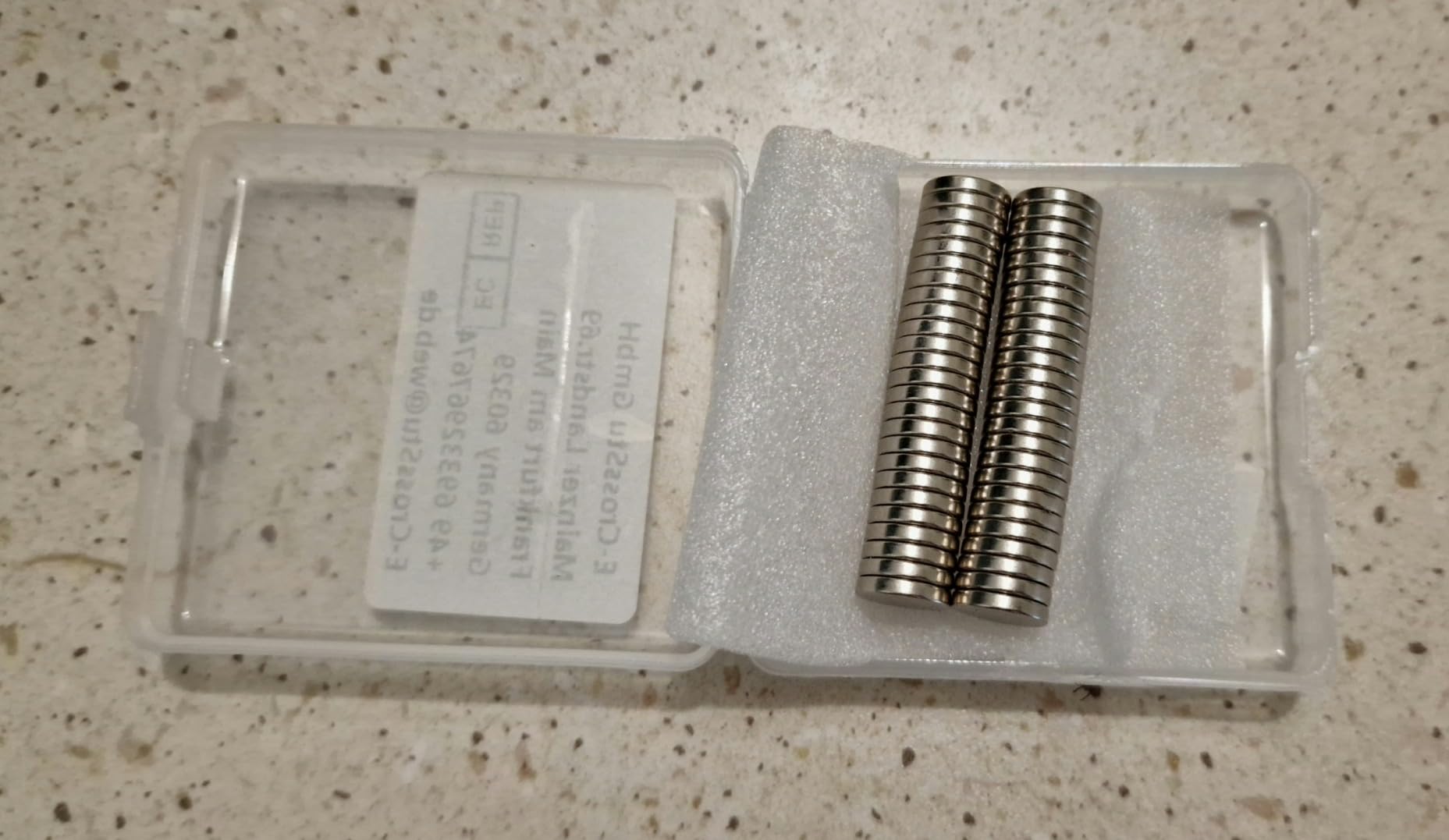 Wzone magneti neodimio 10x2 mm tondi 50 pezzi