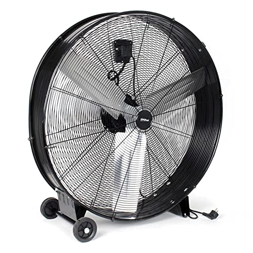 Wiltec Ventilatore industriale 90 cm 360 W 3 velocità