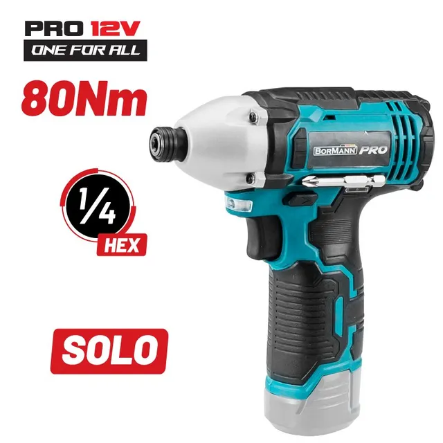 Bormann Pro Avvitatore a Impulsi 12V Solo Compatto