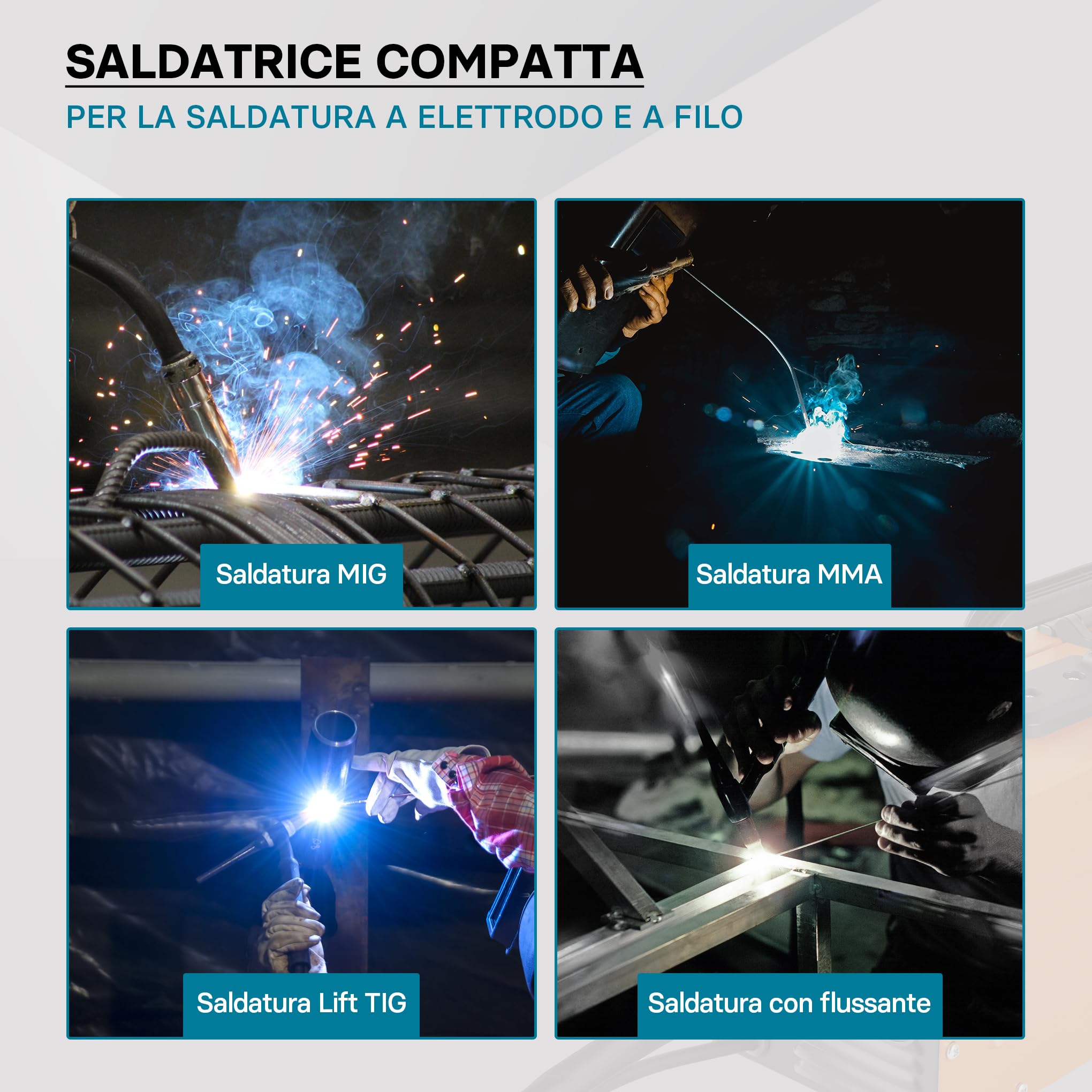 XPOtool MIG-120 saldatrice inverter 120A MIG MMA