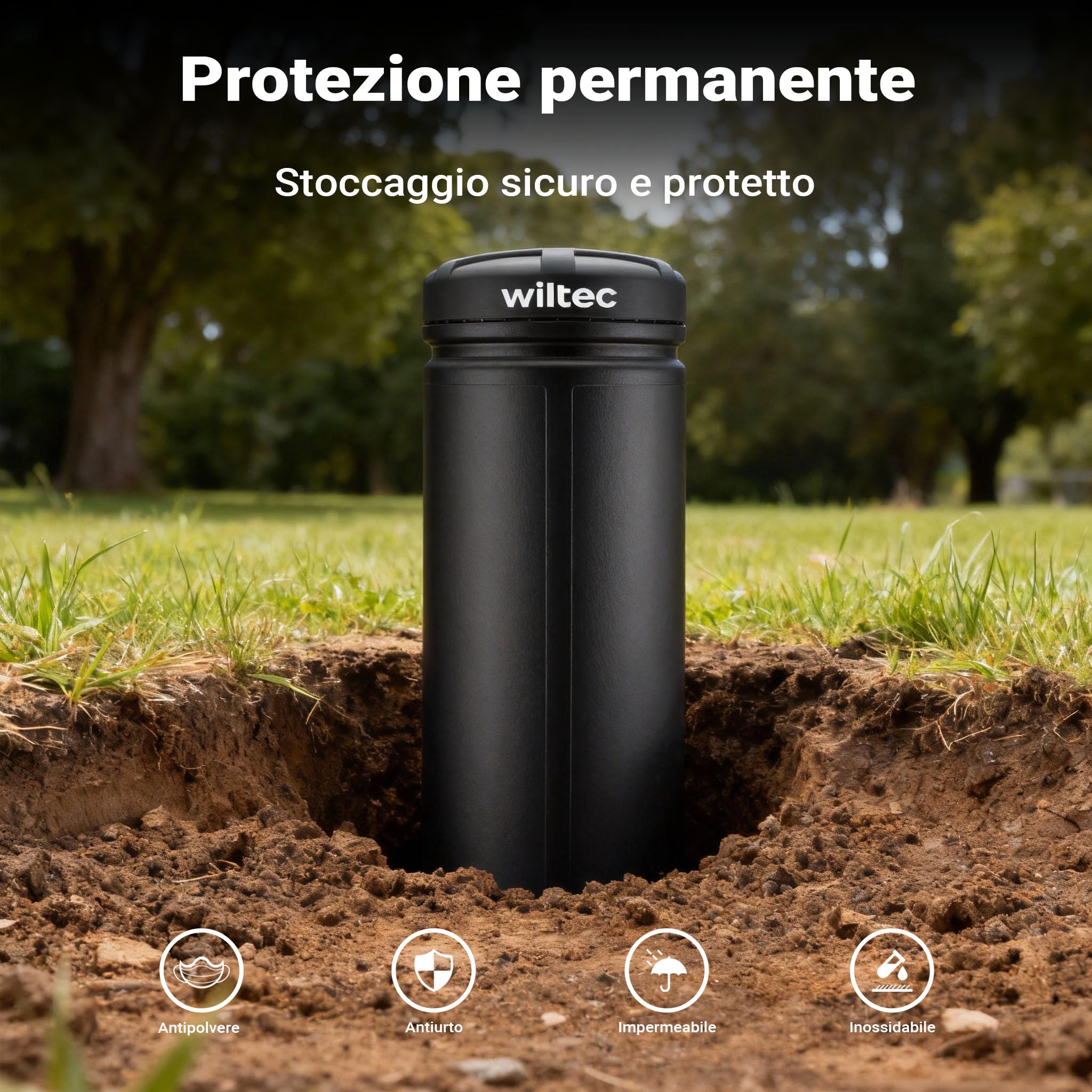 Wiltec Valigetta Porta Armi Rigida 120x32x32 cm con Ruote