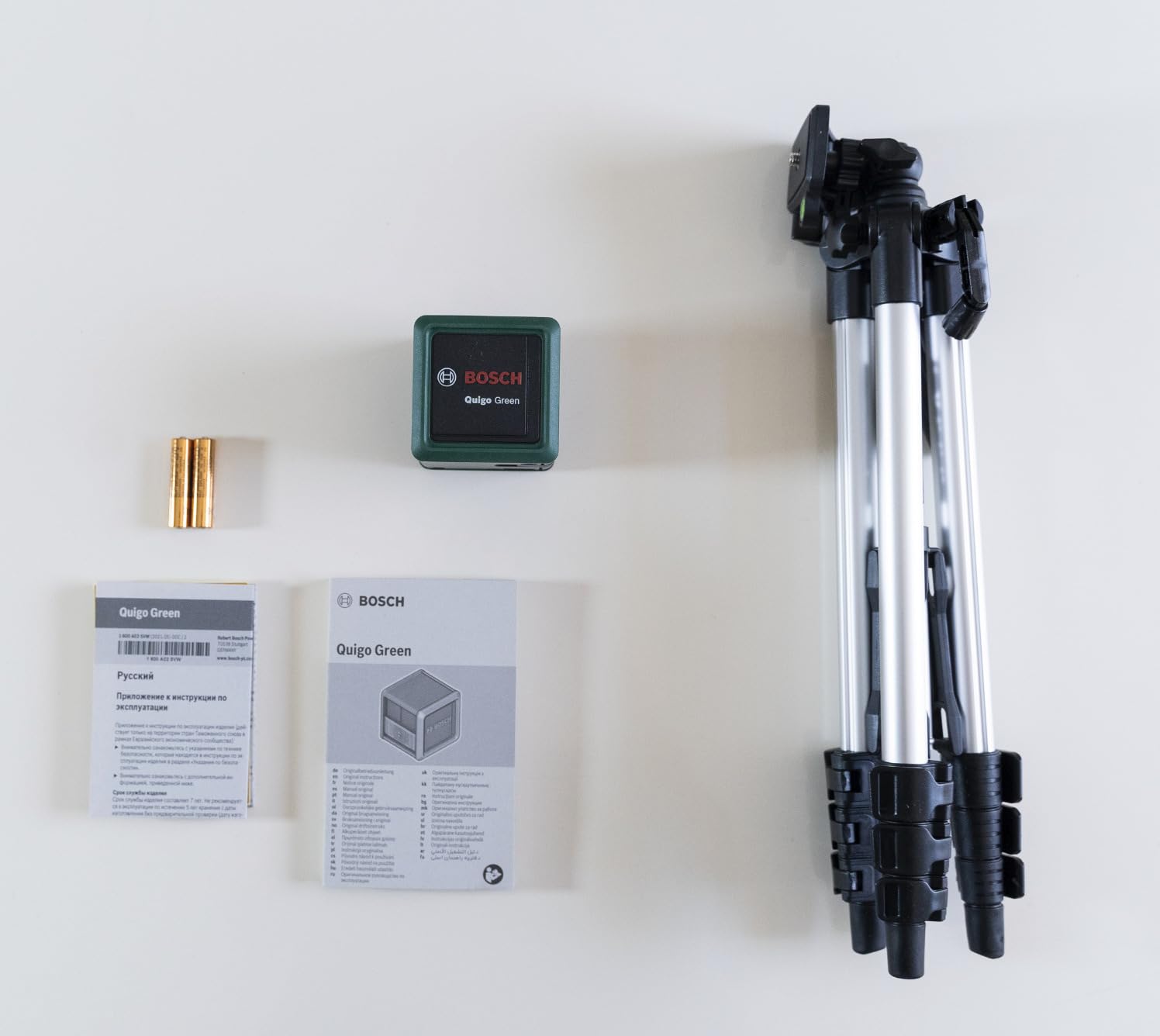 Bosch Quigo Green Livella Laser a Croce con Treppiede