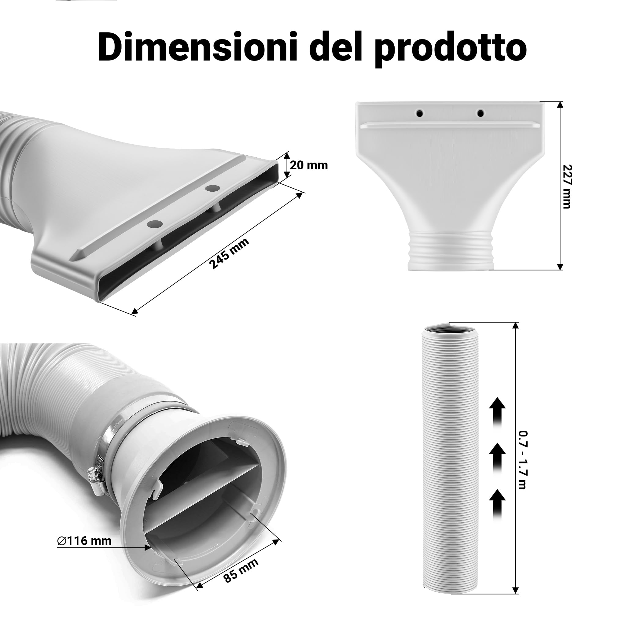 Wiltec Airbrush Tubo Scarico Cabina Aspirazione aerografo