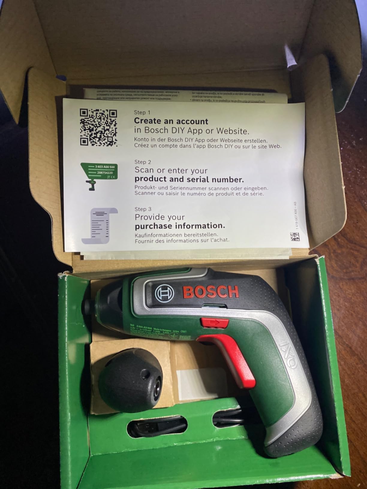 Bosch IXO 7 cacciavite batteria 3,6V set Esclusivo angolare