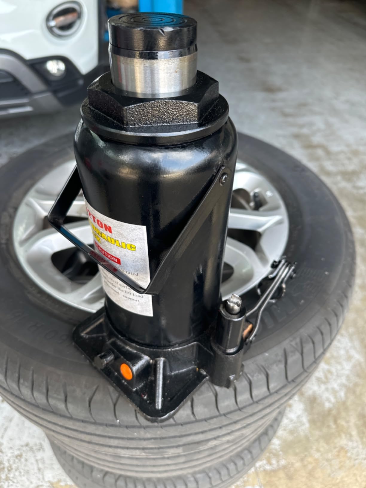 Wiltec cric a bottiglia idraulico 20 t 244-449 mm abbassamento lento