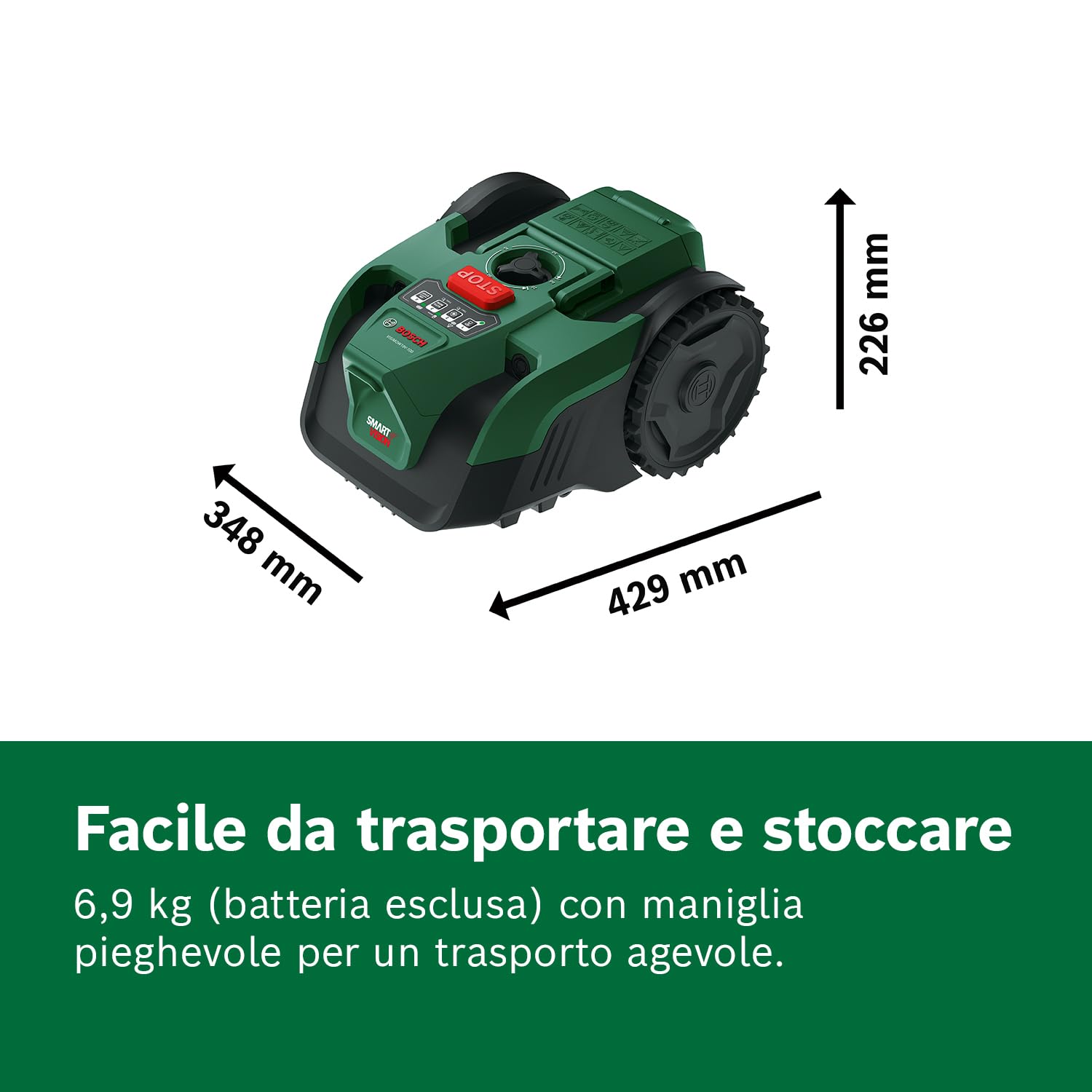 Bosch VisiMow 18V-100 robot rasaerba senza batteria 100mq