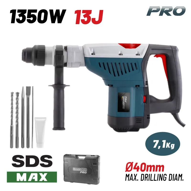 Bormann martello perforatore SDS-Max 1350W demolitore