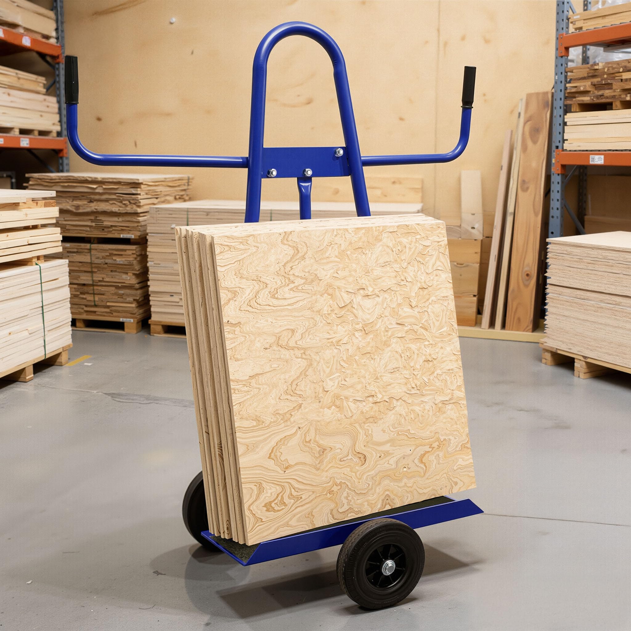 Wiltec Carrello porta pannelli 300 kg 2 ruote gomma