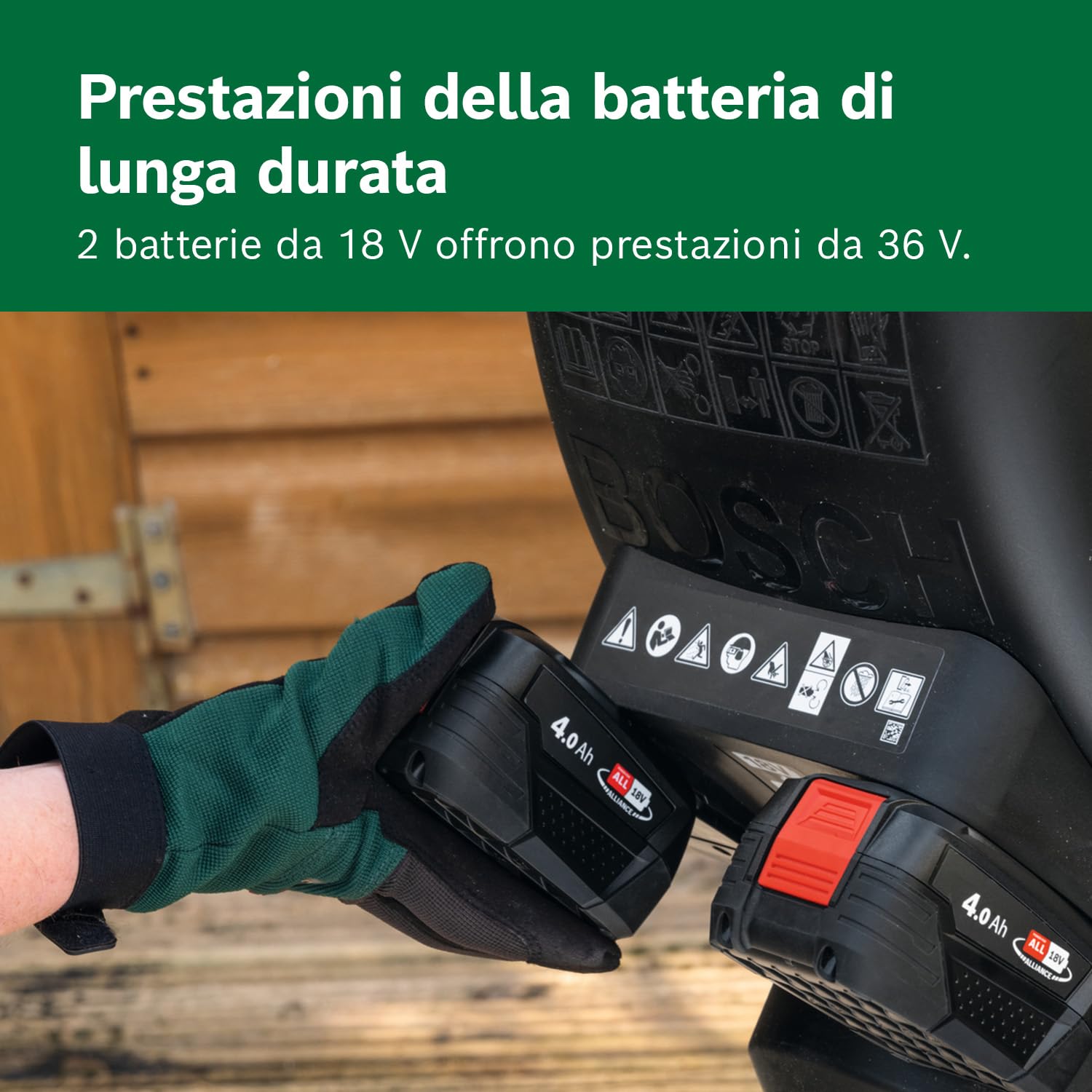 Bosch UniversalShredder 2x18V-25 biotrituratore a batteria 25 mm