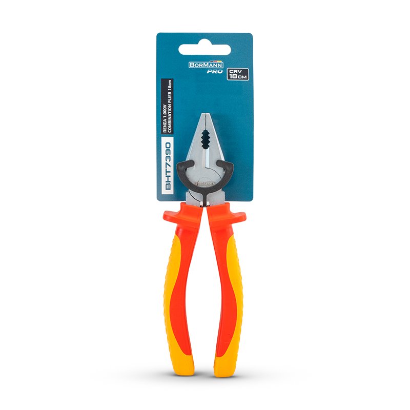 Bormann pinza combinata VDE 20cm isolata 1000V