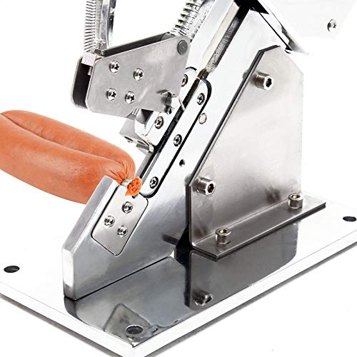 Wiltec Clippatrice Manuale Salumi Acciaio con 1000 Clips