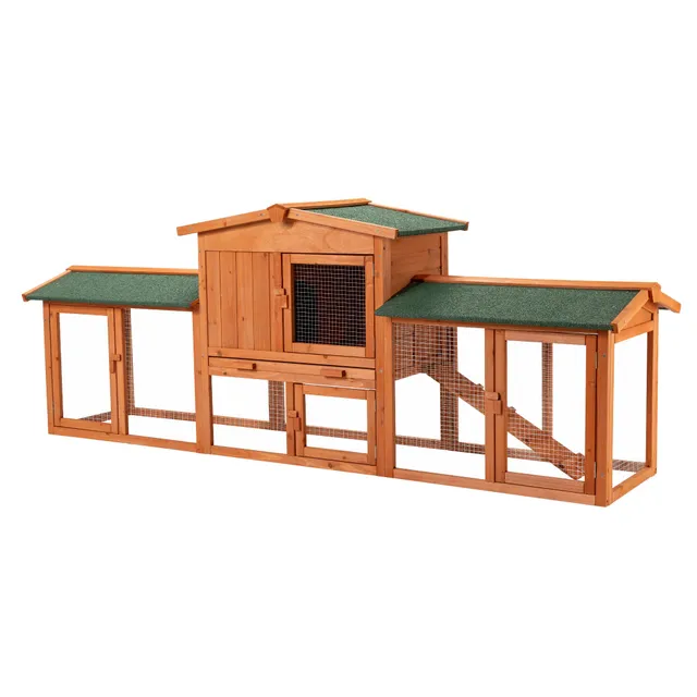 Wiltec conigliera recinto esterno 219x53x85 cm