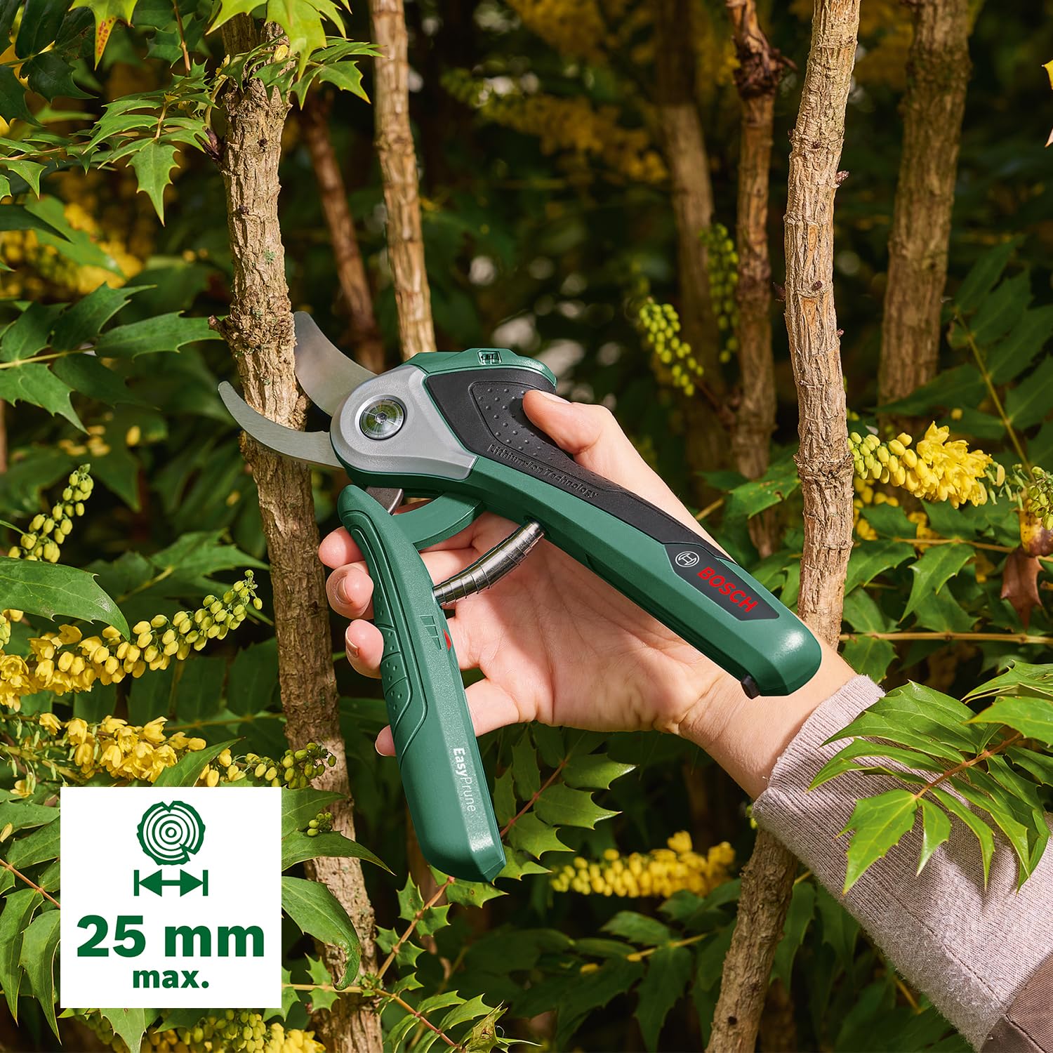 Bosch EasyPrune forbici potatura batteria fino 25 mm