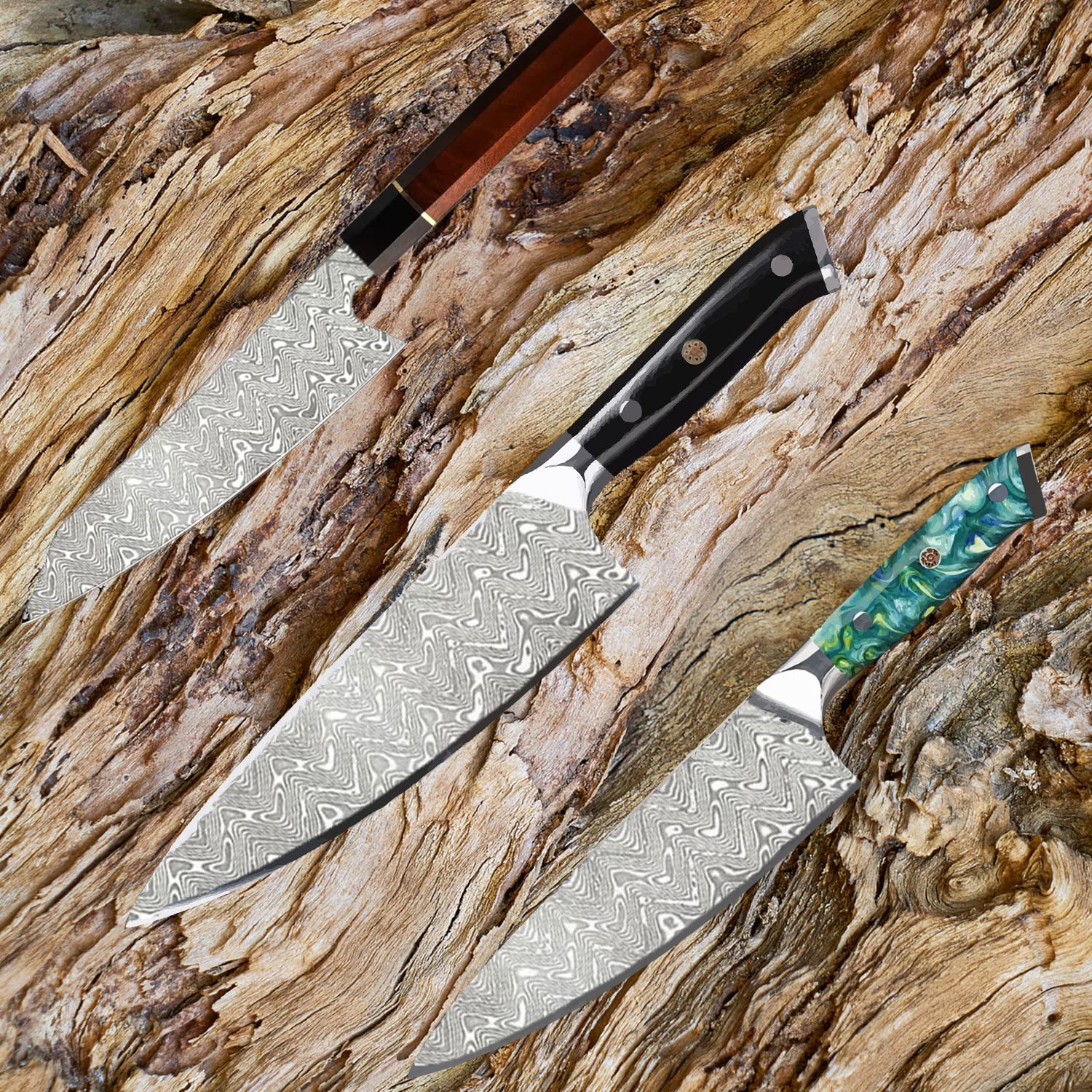 Weytoll Billetta acciaio damasco 220x30x3 mm coltelli
