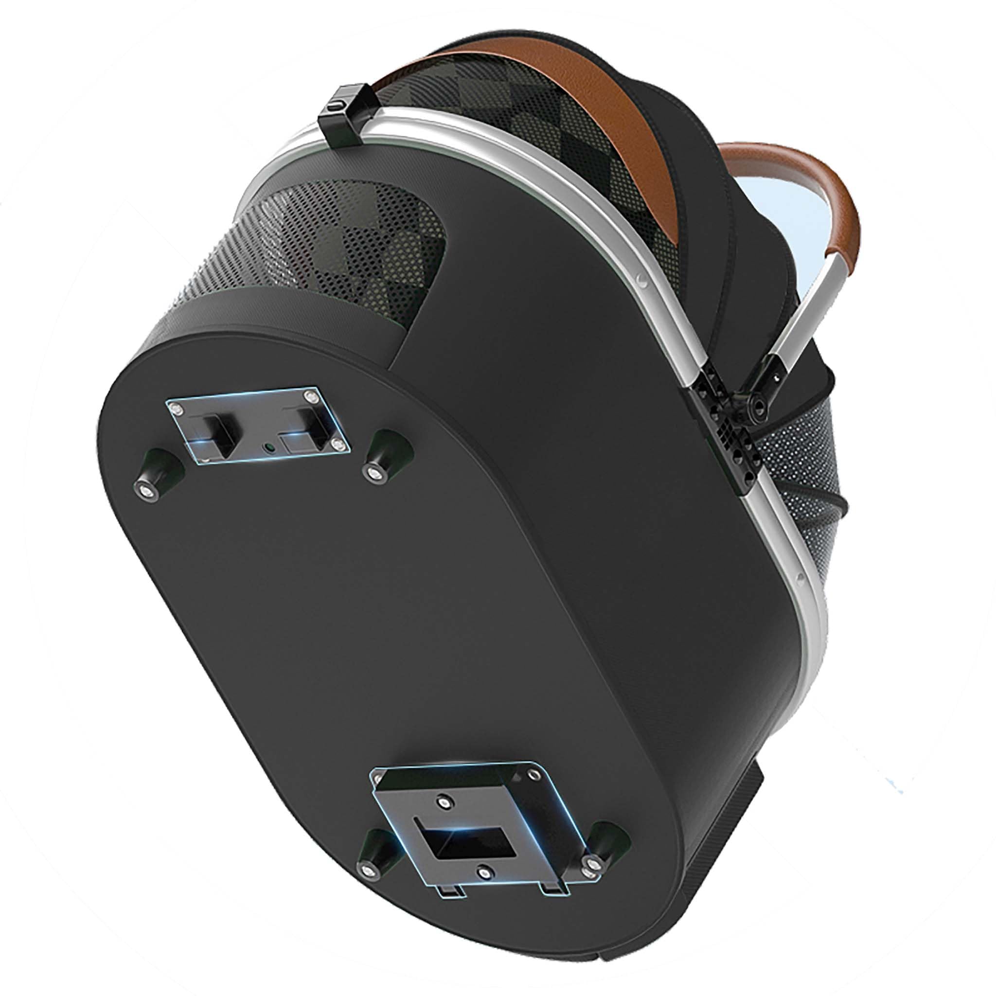 Fudajo 2in1 passeggino per cani nero 15 kg