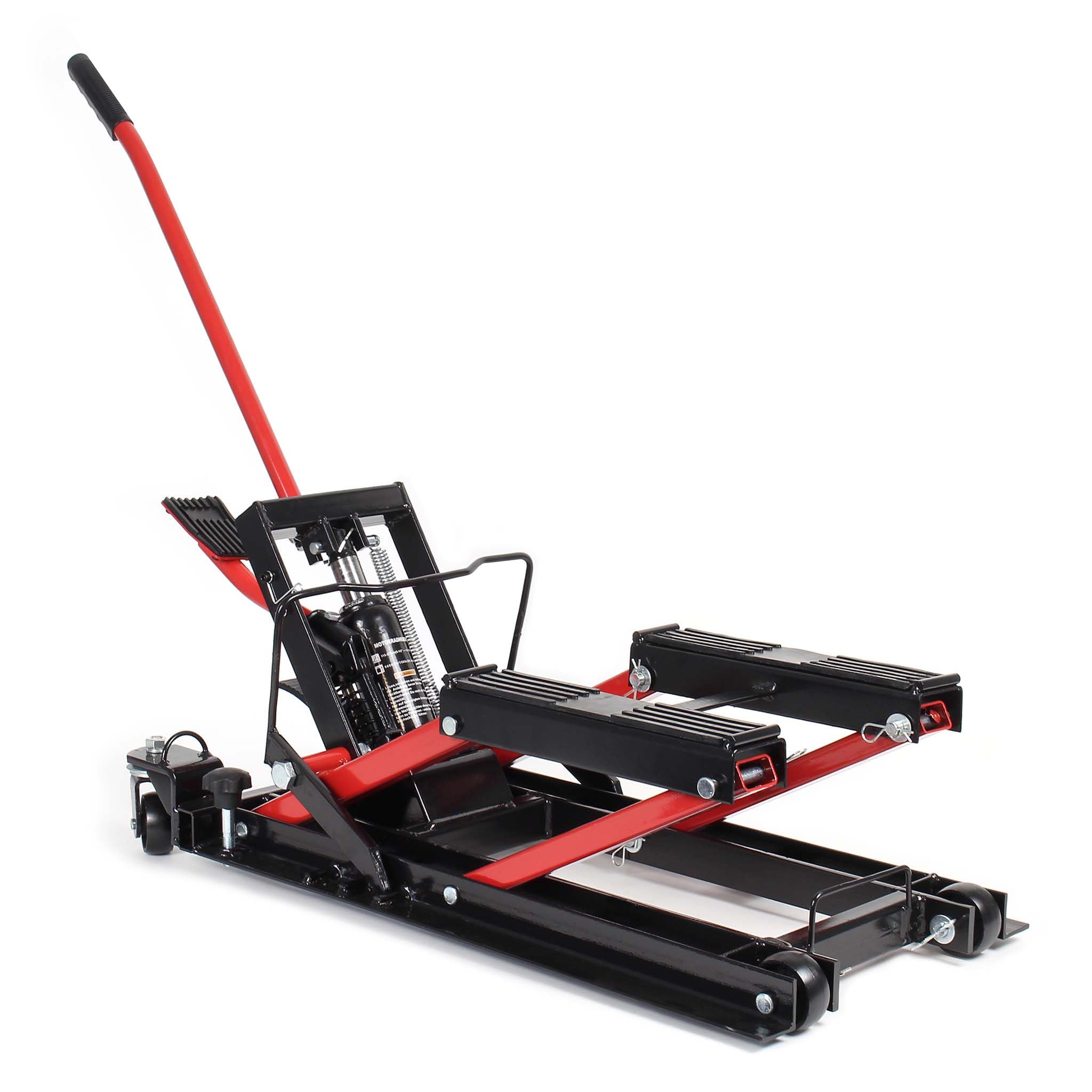 Wiltec Alzamoto Idraulico 135 kg 15-48 cm Pedana Moto