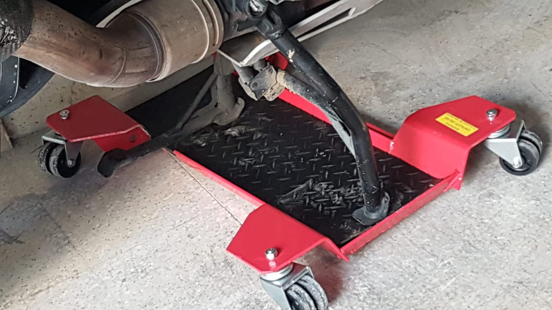 Wiltec Carrello Sposta Moto 60x42 cm 250 kg Corto