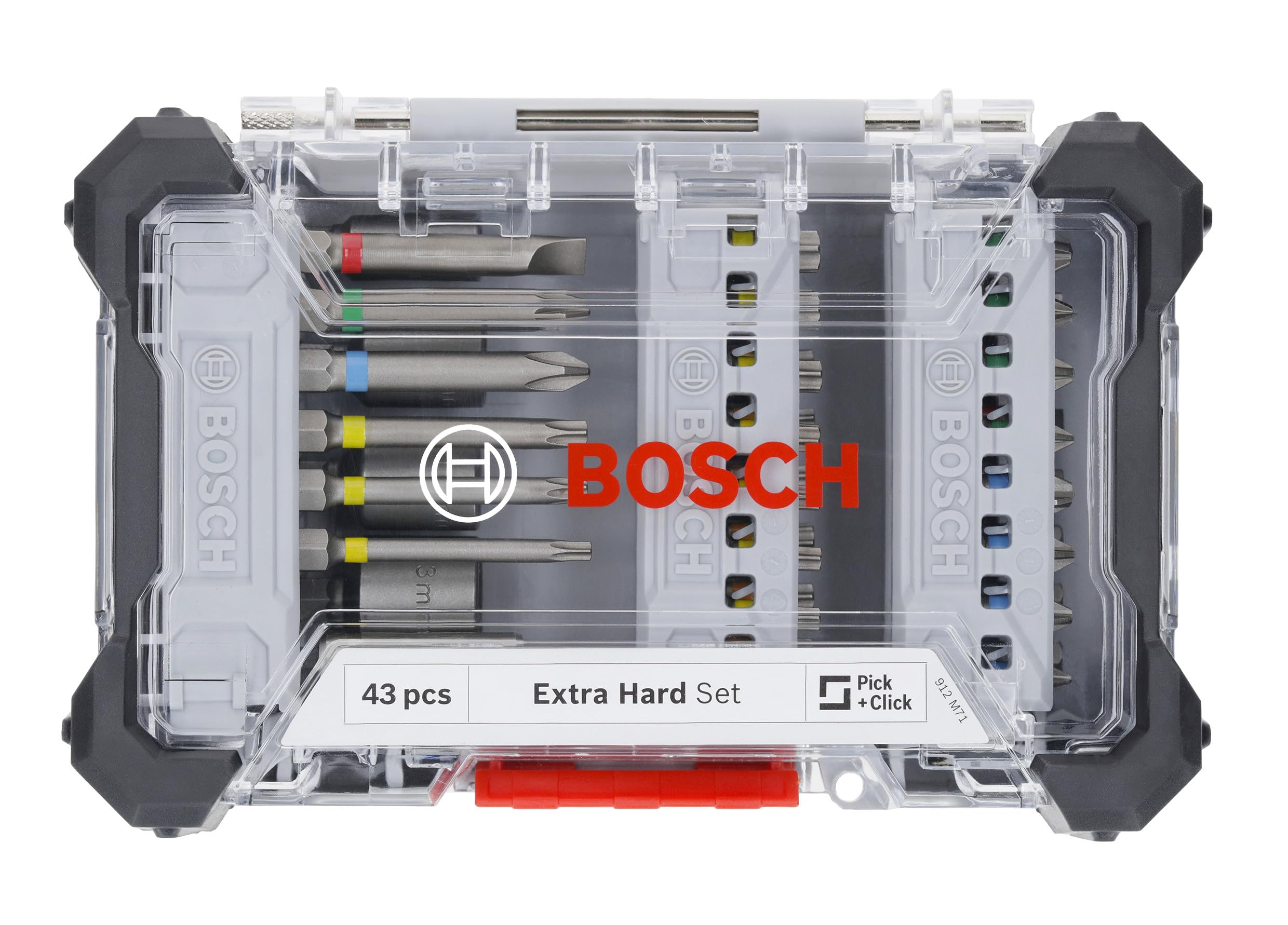 Bosch set 43 bit extra duri PH PZ SL T TH 1/4"