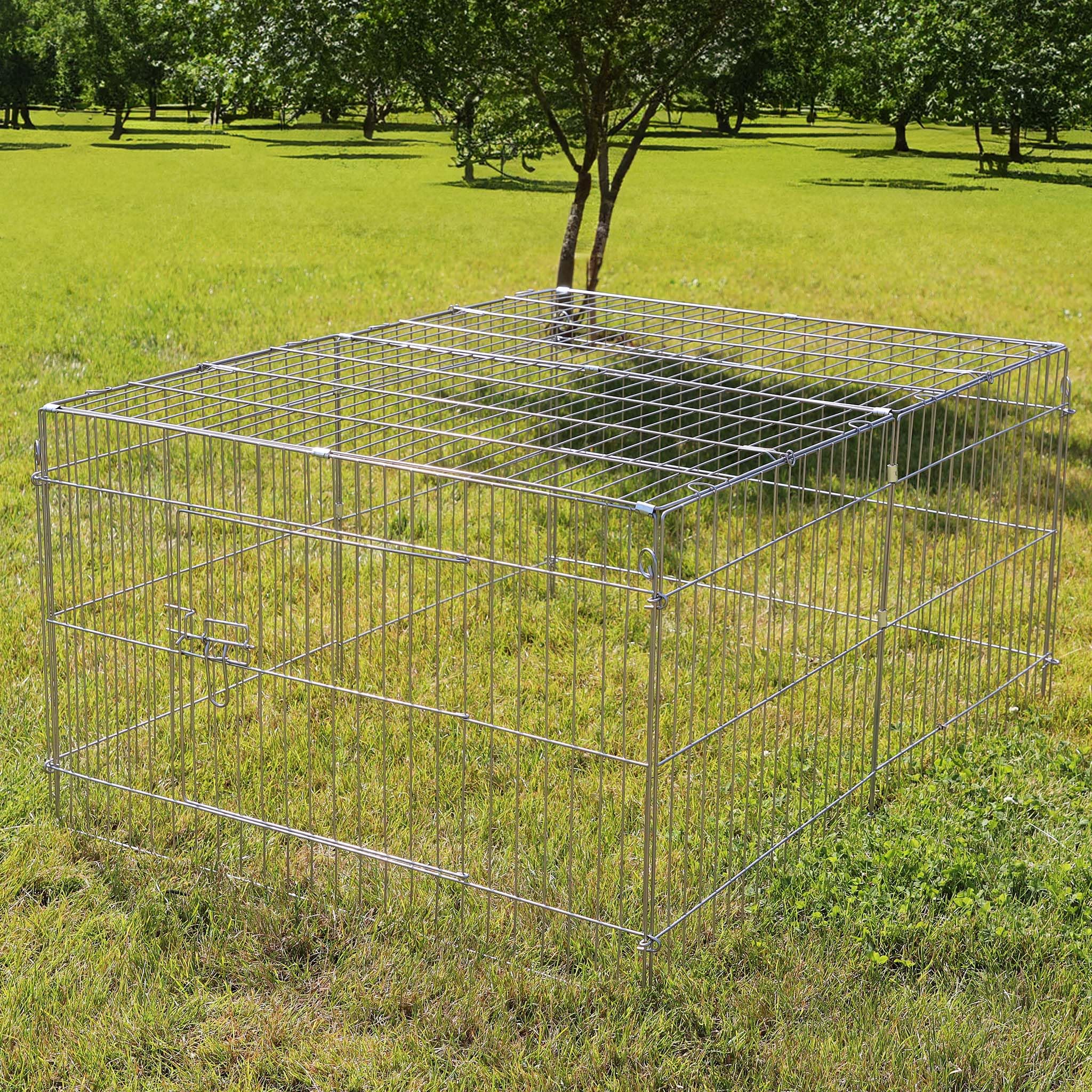 Wiltec Recinto Piccoli Animali 122x95 cm con telo parasole
