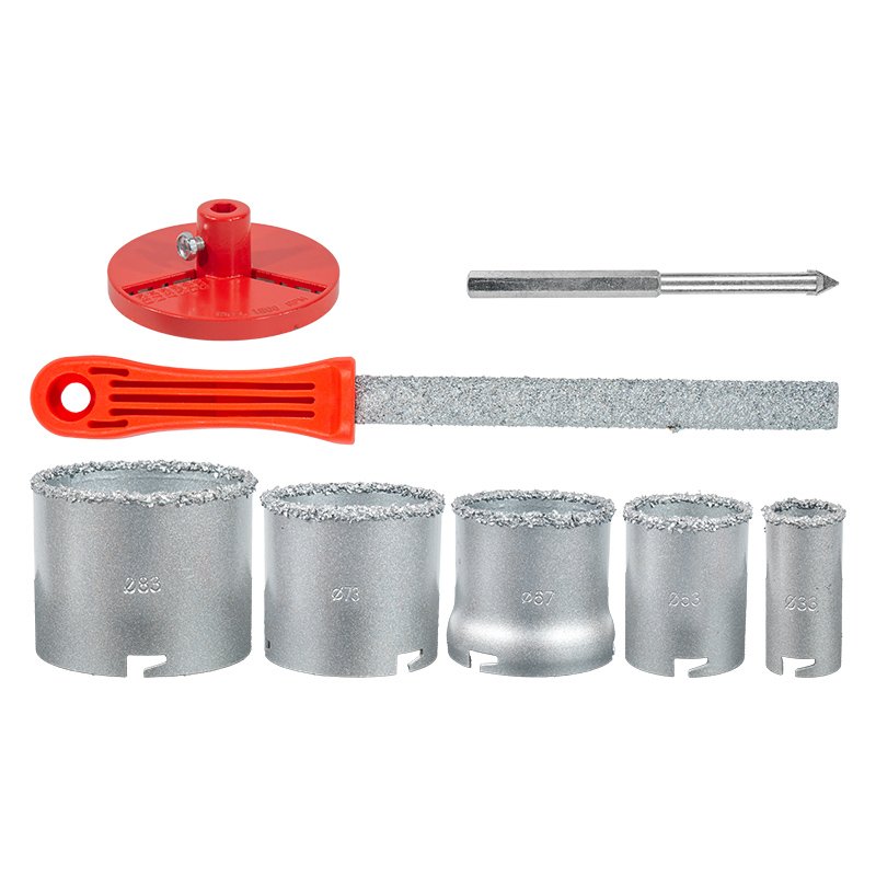Bormann Seghe a Tazza 8 Pezzi 33-83mm al Tungsteno