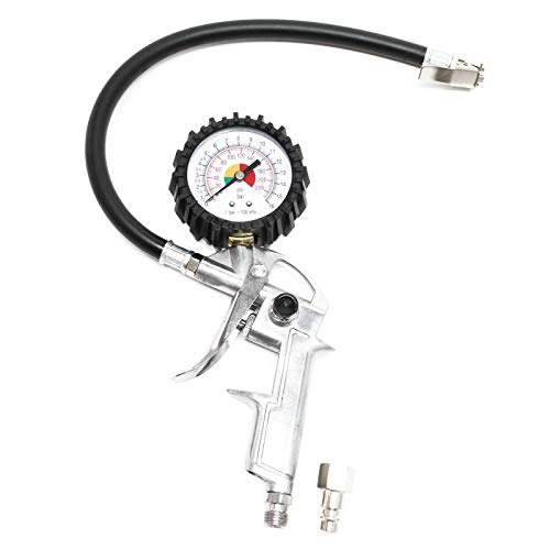 Wiltec Pistola Gonfiaggio Pneumatici 0-16 Bar con Manometro