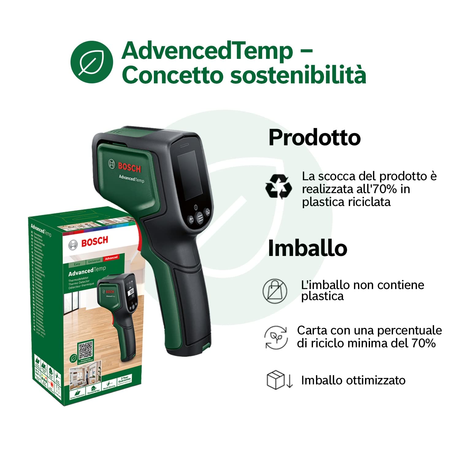 Bosch AdvancedTemp termometro infrarossi -30°C +500°C