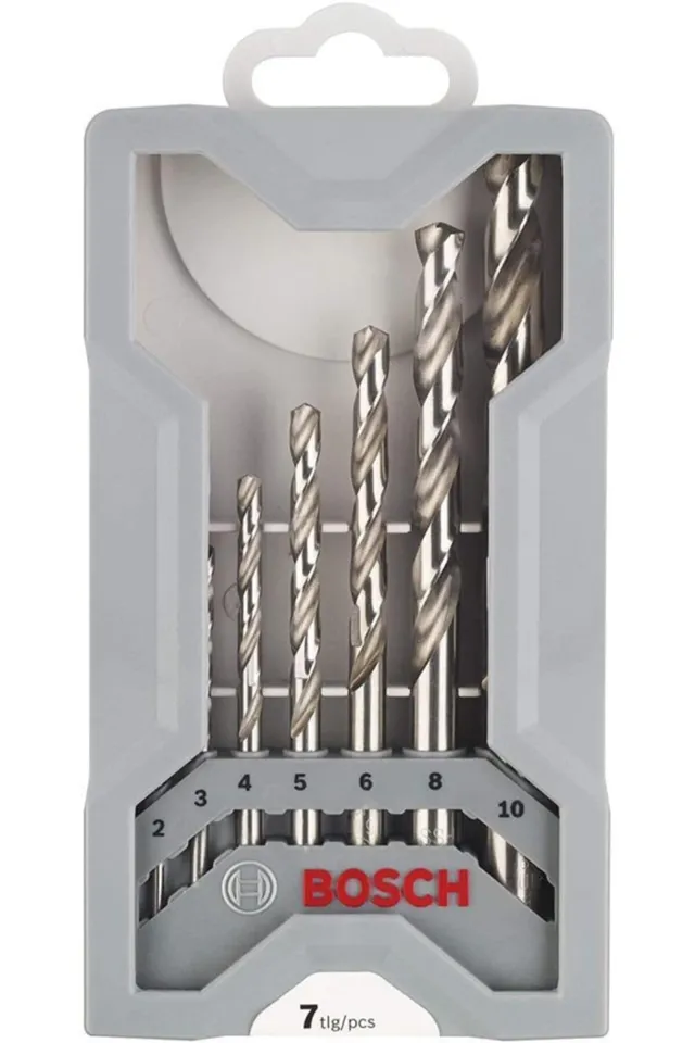Bosch Mini X-Line Set 7 Punte Metallo HSS-G 2-10 mm