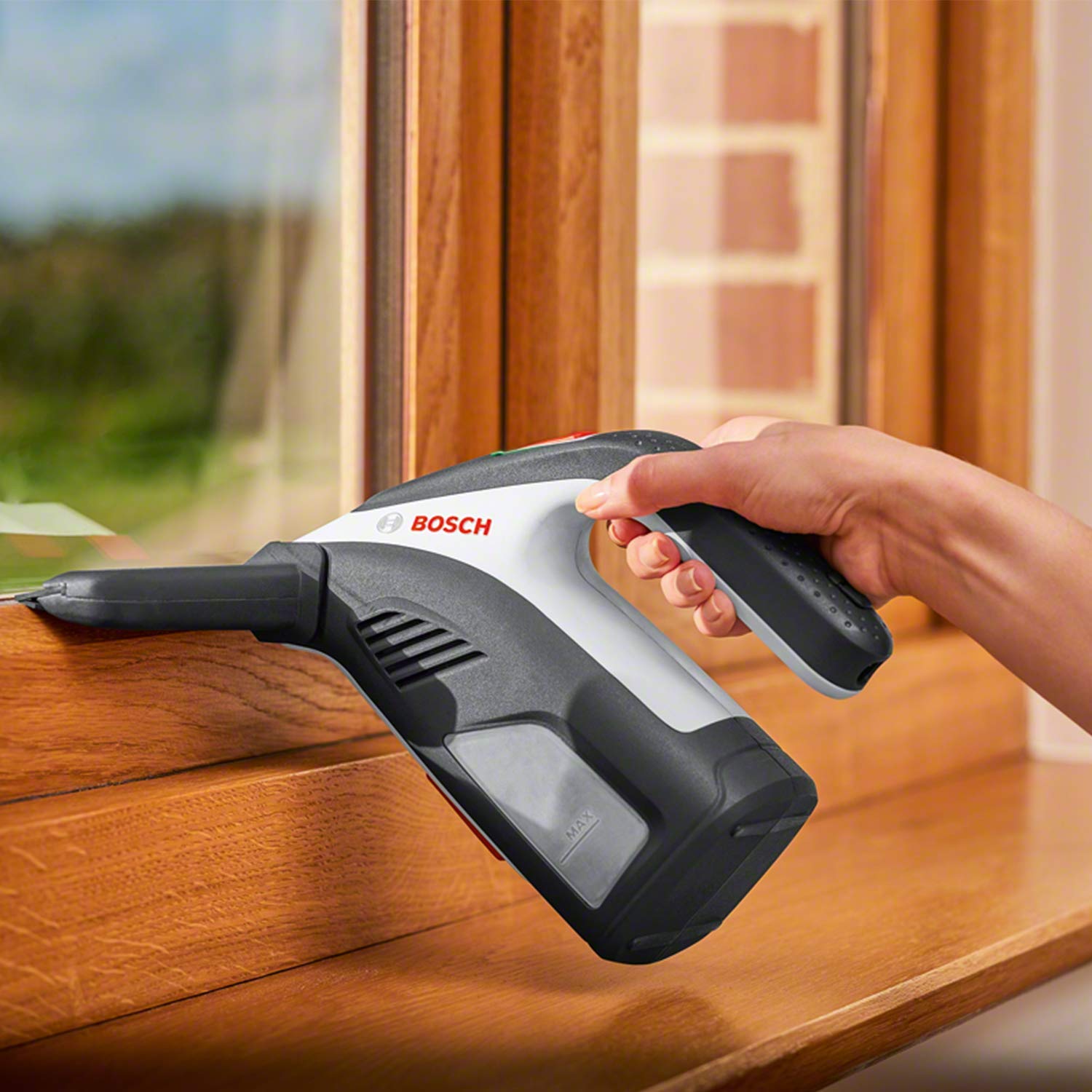 Bosch GlassVAC Premium Set Lavavetri a Batteria 2 Spazzole