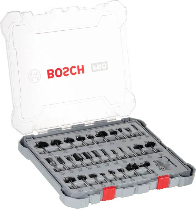 Bosch Set 30 Frese per Legno Codolo 8 mm Misto PRO