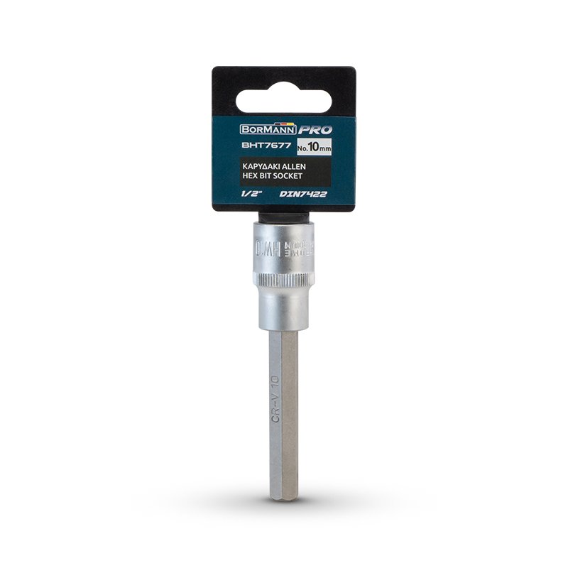 Bormann Bussola Bit Esagonale 10mm 1/2" DIN 7422 Cr-V