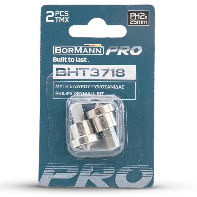 Bormann Bit Cartongesso PH2x25 mm S2 2 Pezzi