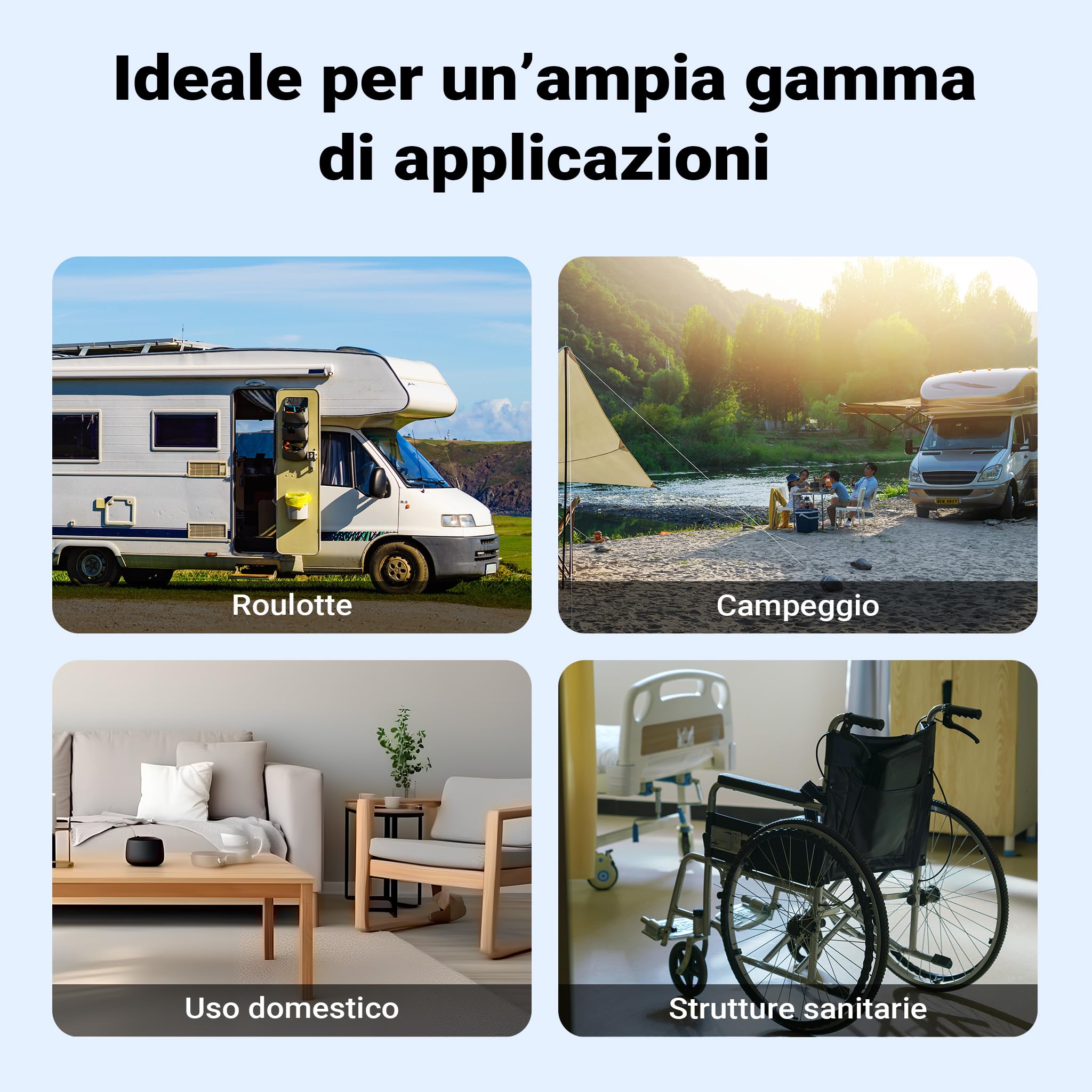 Wiltec WC Portatile 10 L con Pompa Manuale e T Ugello