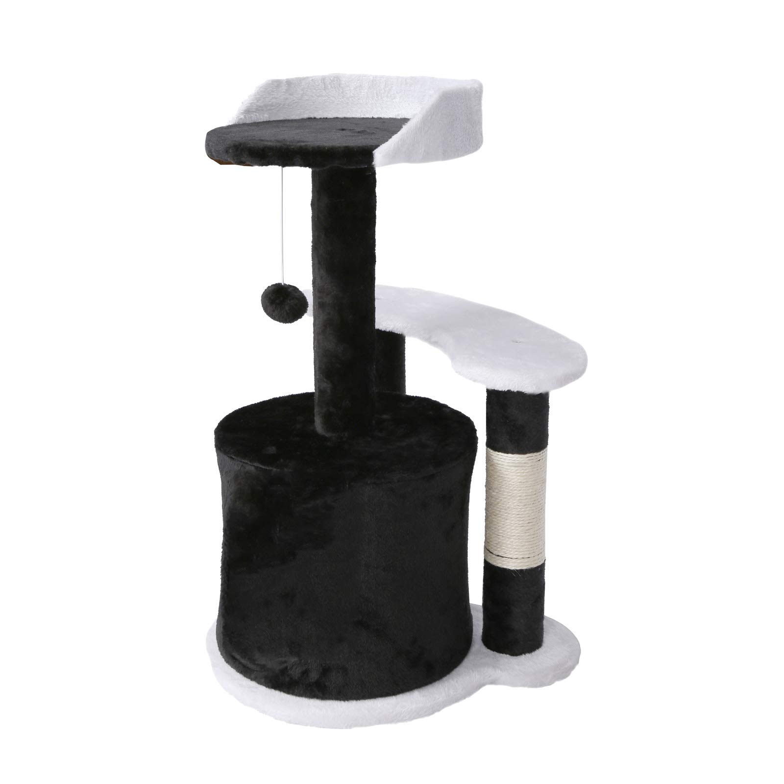Wiltec Tiragraffi 65 cm Nero Bianco Nicchia Piattaforma