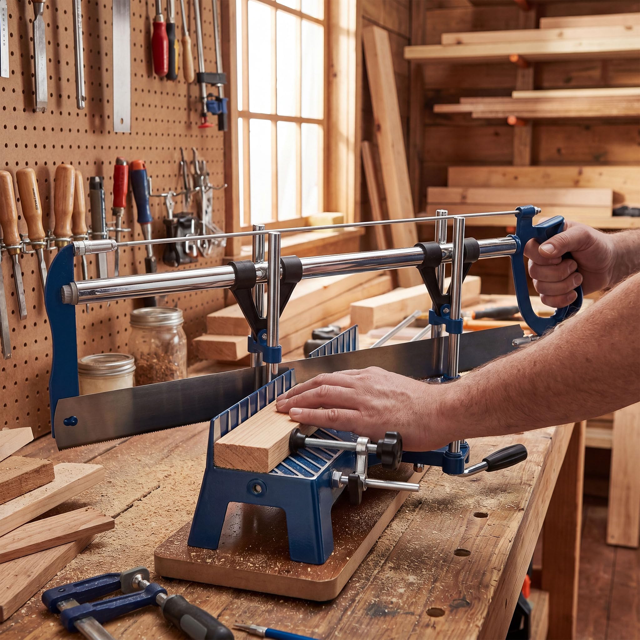 Wiltec Sega obliqua manuale 600mm legno 150mm