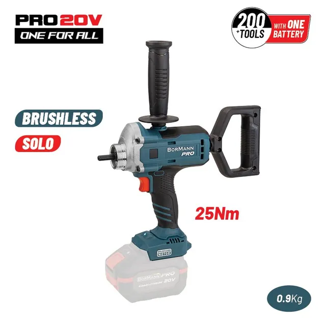 Bormann vibratore calcestruzzo brushless 20V solo corpo 25Nm