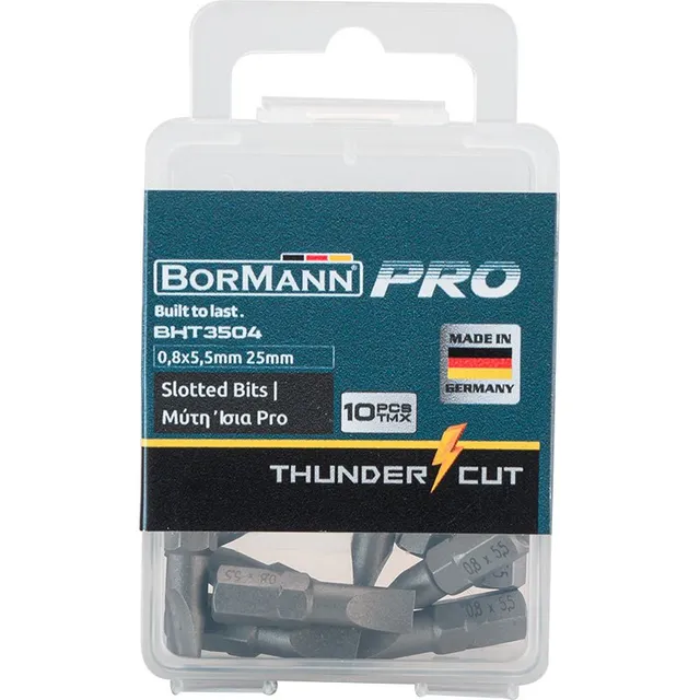 Bormann Inserti Taglio 0,8x5,5 25mm 10 Pezzi