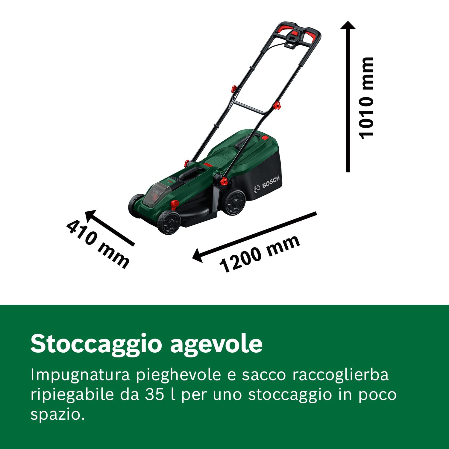 Bosch ROTAK18V-32 Rasaerba Batteria 32 cm Solo Corpo