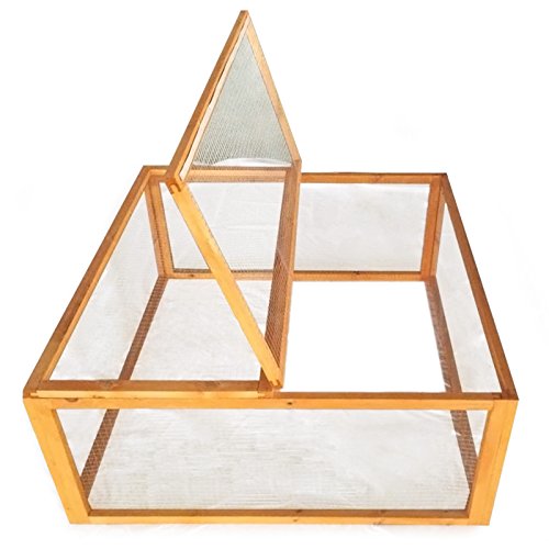 Wiltec Recinto conigli legno 100x100x45 cm con copertura