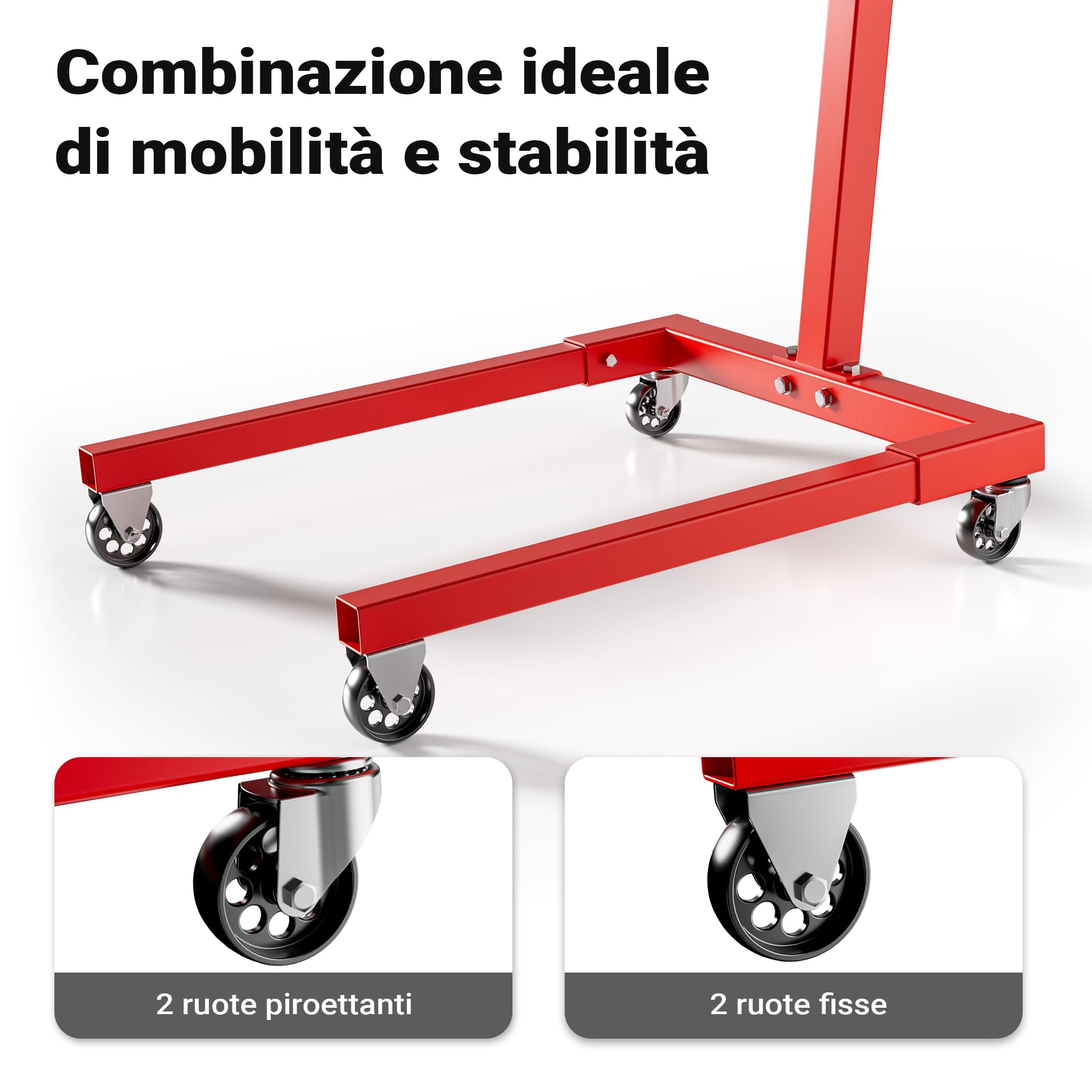 Wiltec Cavalletto per Motore 570 kg Acciaio