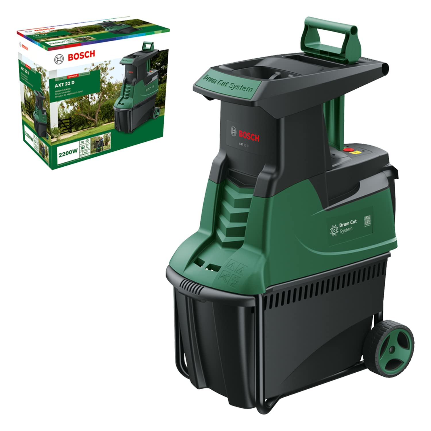 Bosch AXT 25 TC biotrituratore turbina con guanti XL