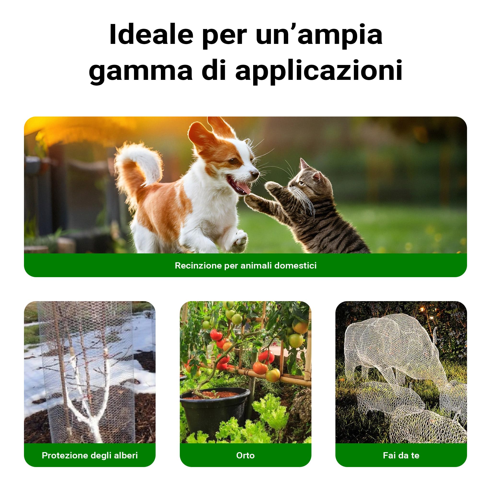 Wiltec rete metallica voliera zincata 1x25m 19x19mm