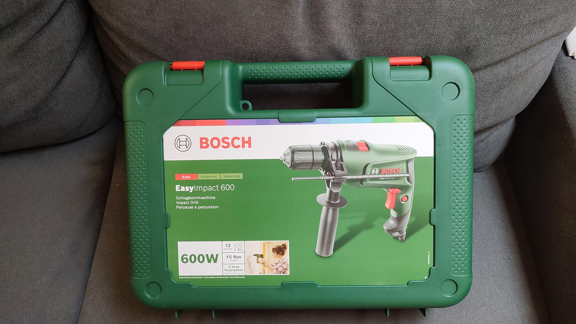 Bosch EasyImpact 600 trapano percussione 600W valigetta