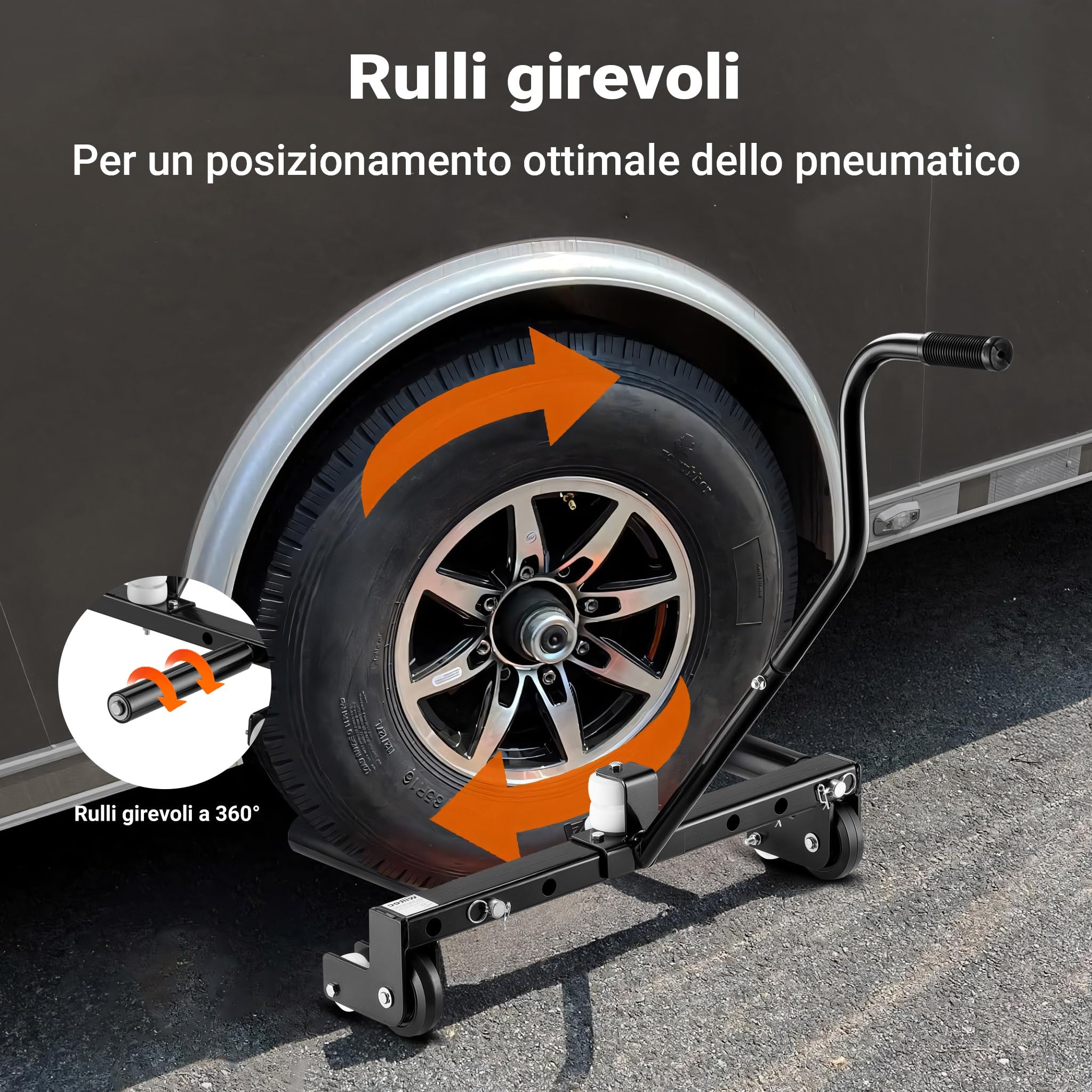 XPOtool Carrello Smontagomme Acciaio 250 kg 6,5-22,5"