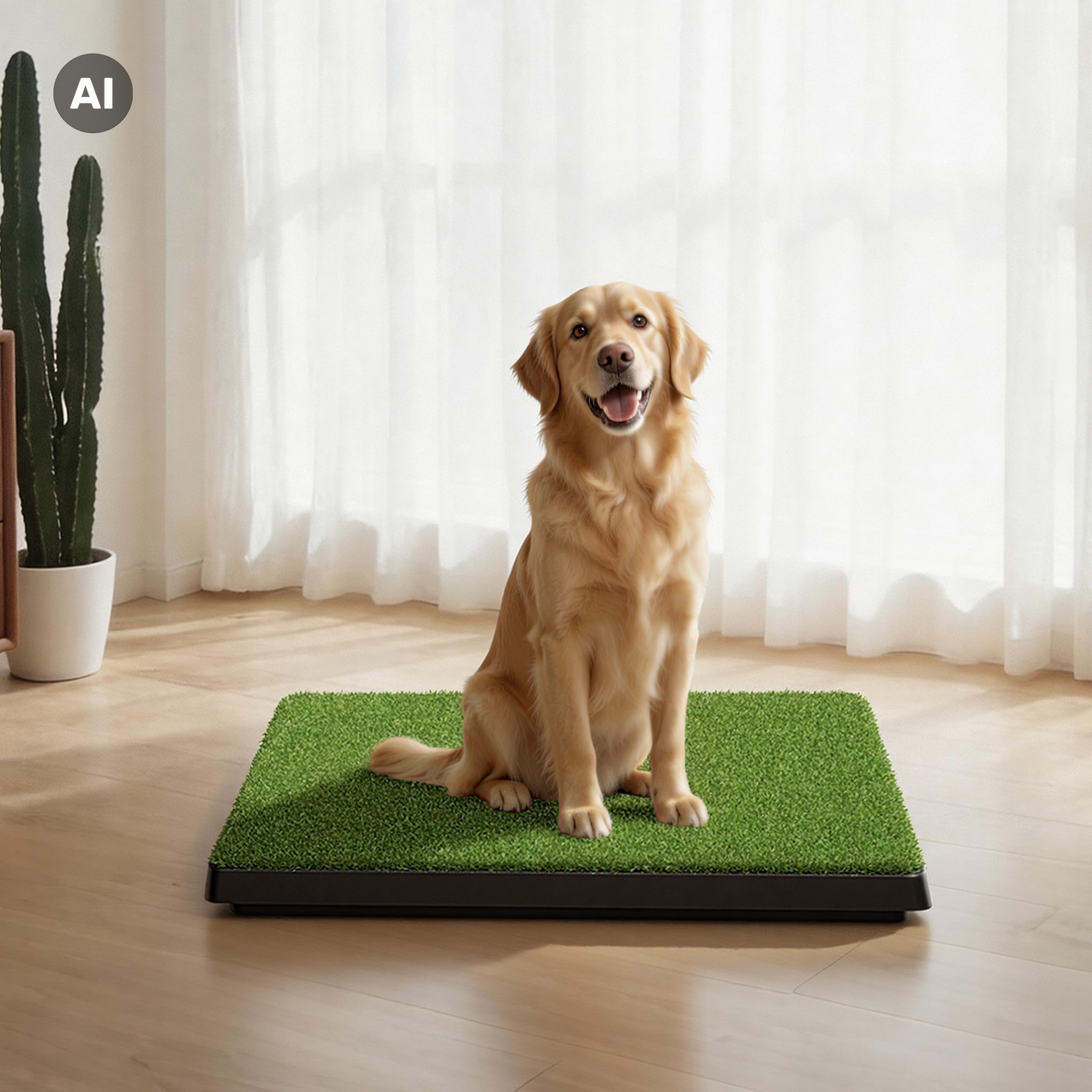 Wiltec Fudajo Toilette per Cani Erba Sintetica 63x51 cm a 3 strati