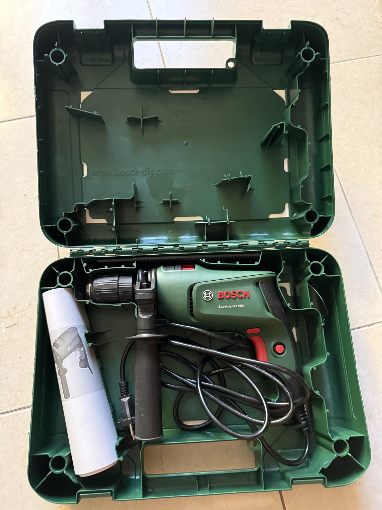 Bosch EasyImpact 600 trapano percussione 600W valigetta
