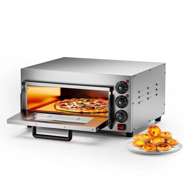 Wiltec Fornetto pizza elettrico 2000W pietra 350°C